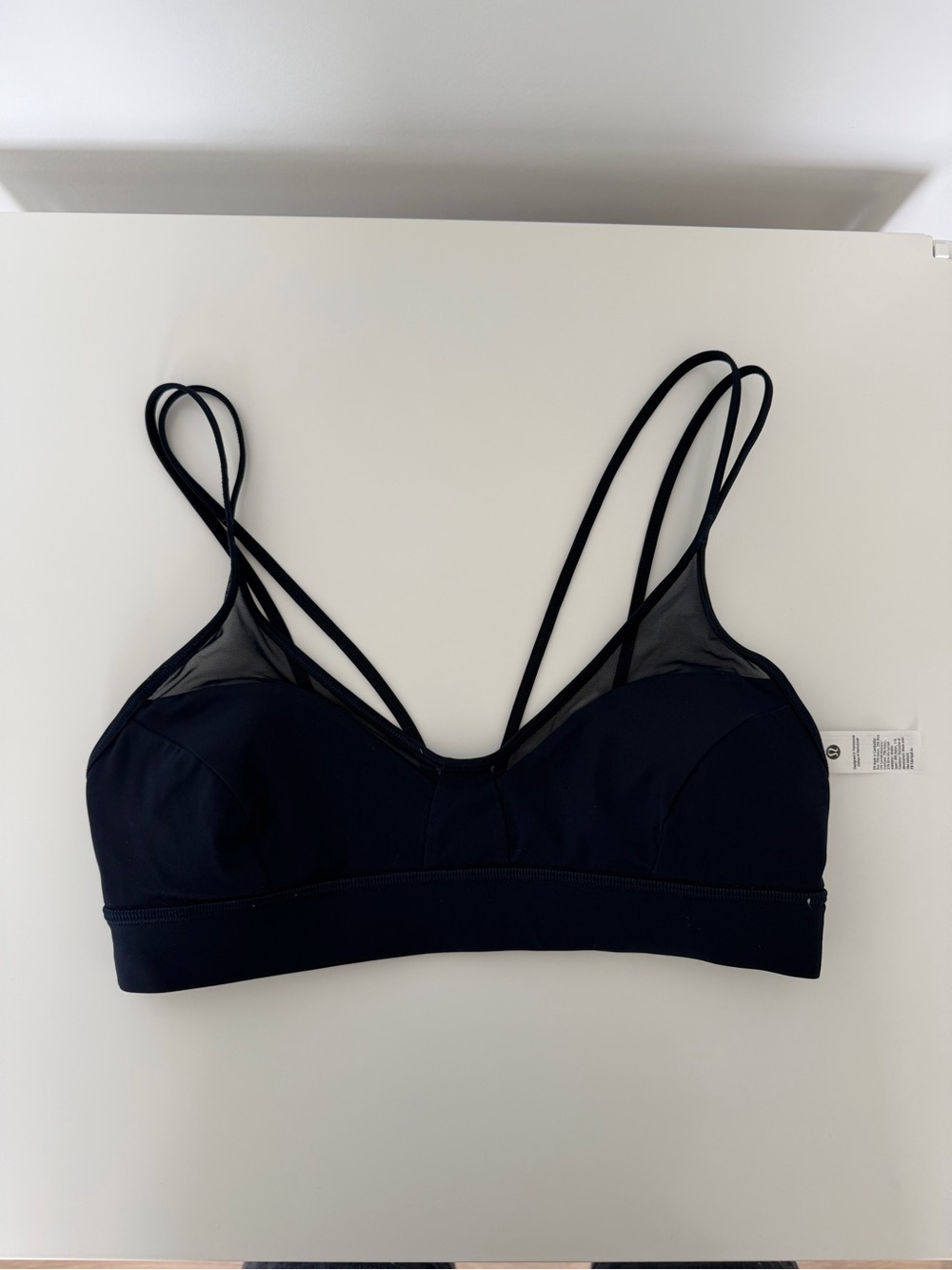 Navy Strappy Mesh Bralette - Women Intimates
